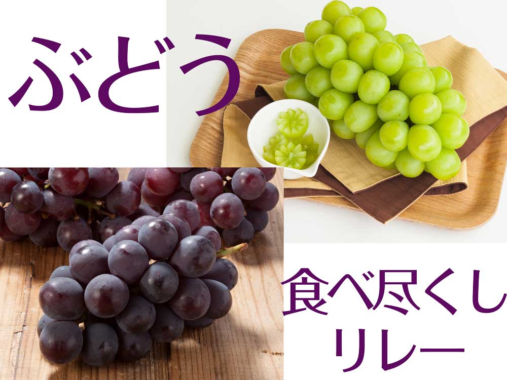 ぶどう食べ尽くしリレー