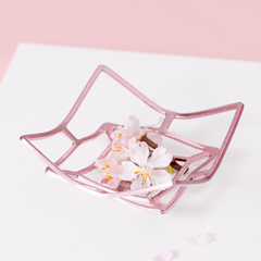 KAGO - スクエア - S - 淡桜｜錫製雑貨・酒器の通販は能作オンライン