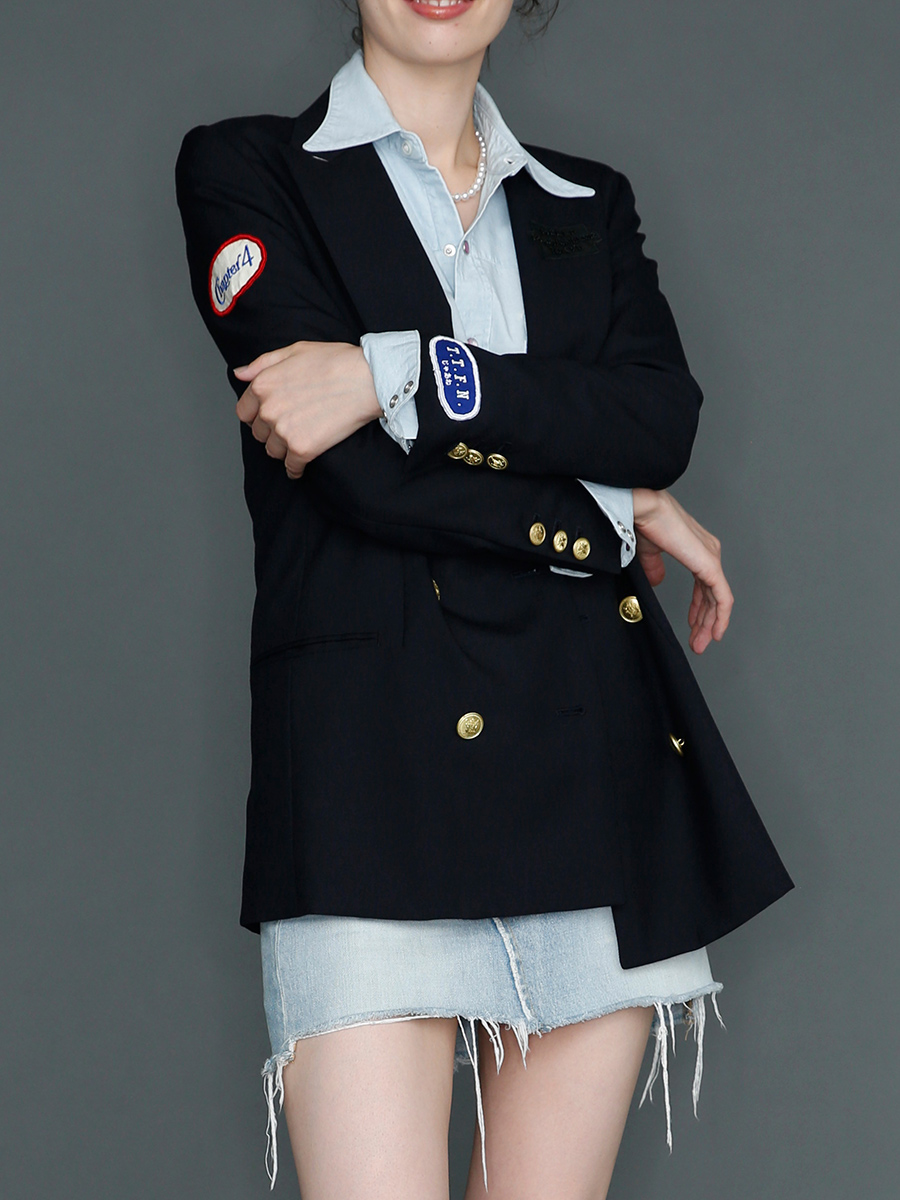 美品　MADISONBLUE FIELD JACKET LINEN 黒 美品 MADISONBLUE FIELD JACKET LINEN 黒