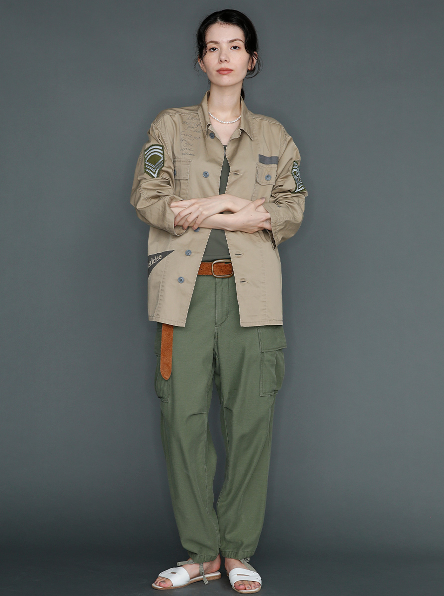 美品♪マディソンブルー B刺繍 カーキ ボタンダウン 長袖 カーキ 04 sa5 MADISONBLUE オンラインストア / マディソンブルー公式通販