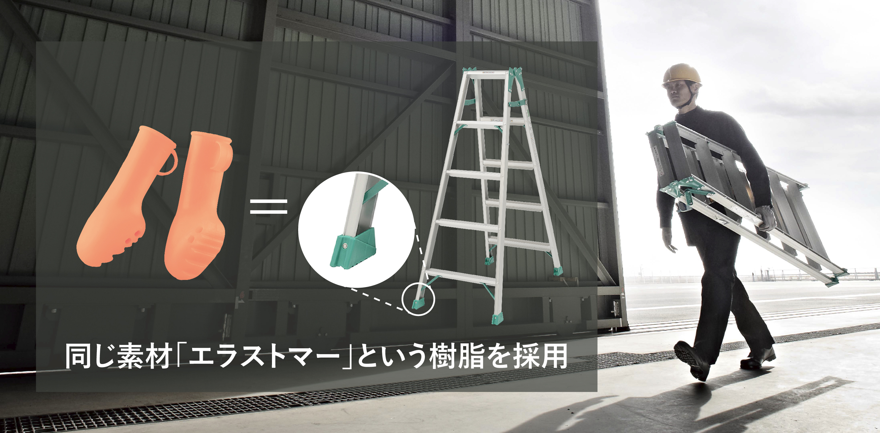 はしご、脚立、ピカ、パウテクト